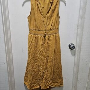 Mustard Yellow Sleeveless Dress